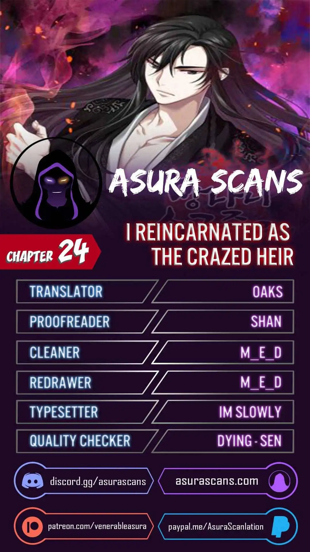 I Reincarnated As The Crazed Heir Chapter 24 1